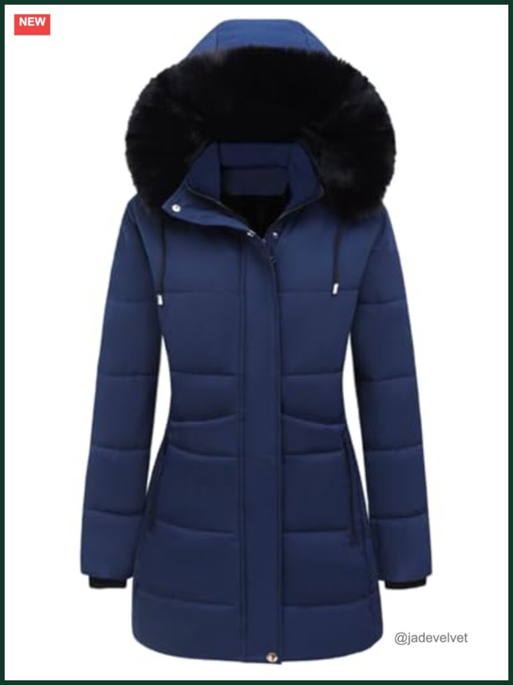 Gihuo Womens Quilted Puffer Long Parka Winter Warm Coat Hooded